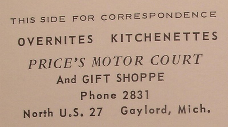 Prices Motor Court - Vintage Postcard (newer photo)